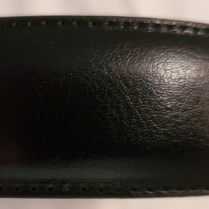 Perry Ellis Leather Dress Belt - 52 - Black